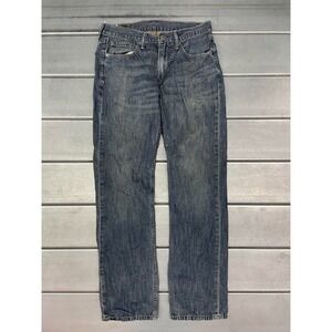 Levis 514 Jeans Mens 30X32 Blue Medium Wash Denim Straight Leg 100% Cotton